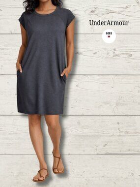Under Armour T-Shirt Dress | Size Medium | Grey | Pockets | Athleisure
